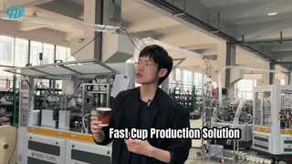 Máy ly giấy cao cấp MYC-OCM12 + Máy bọc ly giấy MYC-DW100